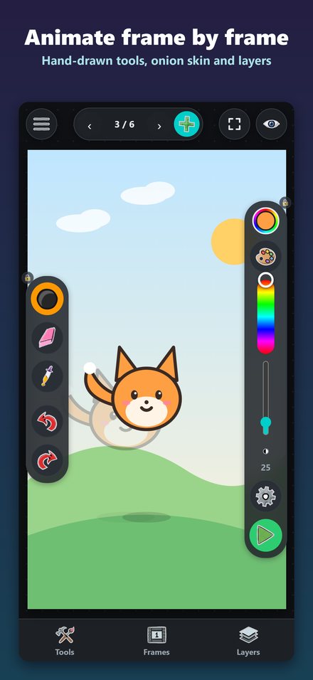 Drawing a fox on iPhone