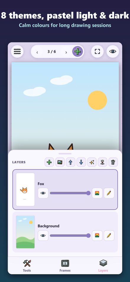 Pastel theme on iPhone